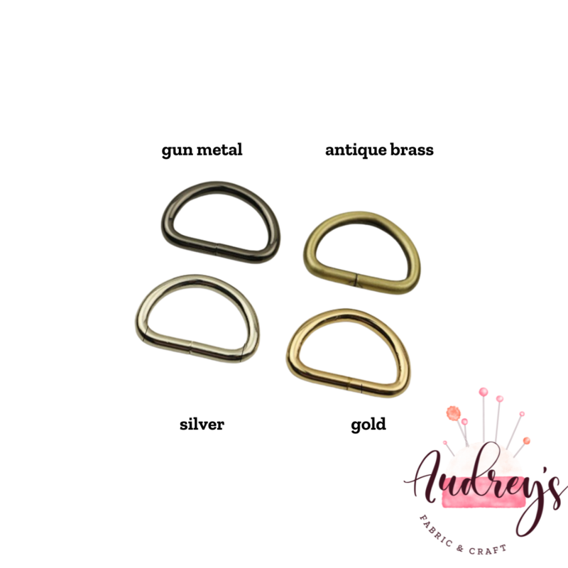 Antique Brass | 20mm (3/4&#39;&#39;) D-Rings, 2-Pack