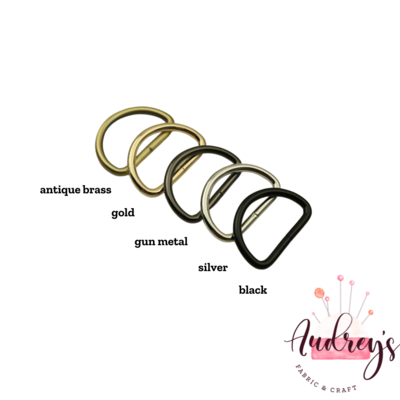 Antique Brass | 32mm (1.25&#39;&#39;) D-Rings, 2-Pack