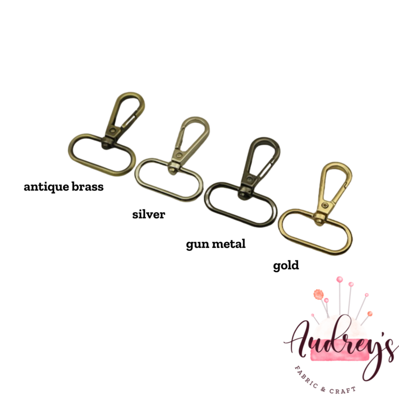 Silver | 32mm (1.2&#39;&#39;) Swivel Snap Hook Clips / Lobster Clasps