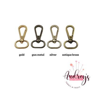 Gold | 20mm (3/4'') Swivel Snap Hook Clips / Lobster Clasps