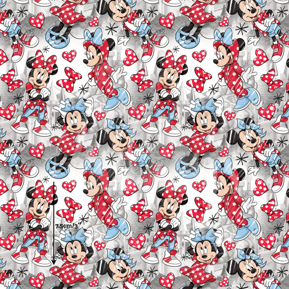 Pretty Minnie | Digital-Print Cotton Lycra 240gsm | 150cm wide