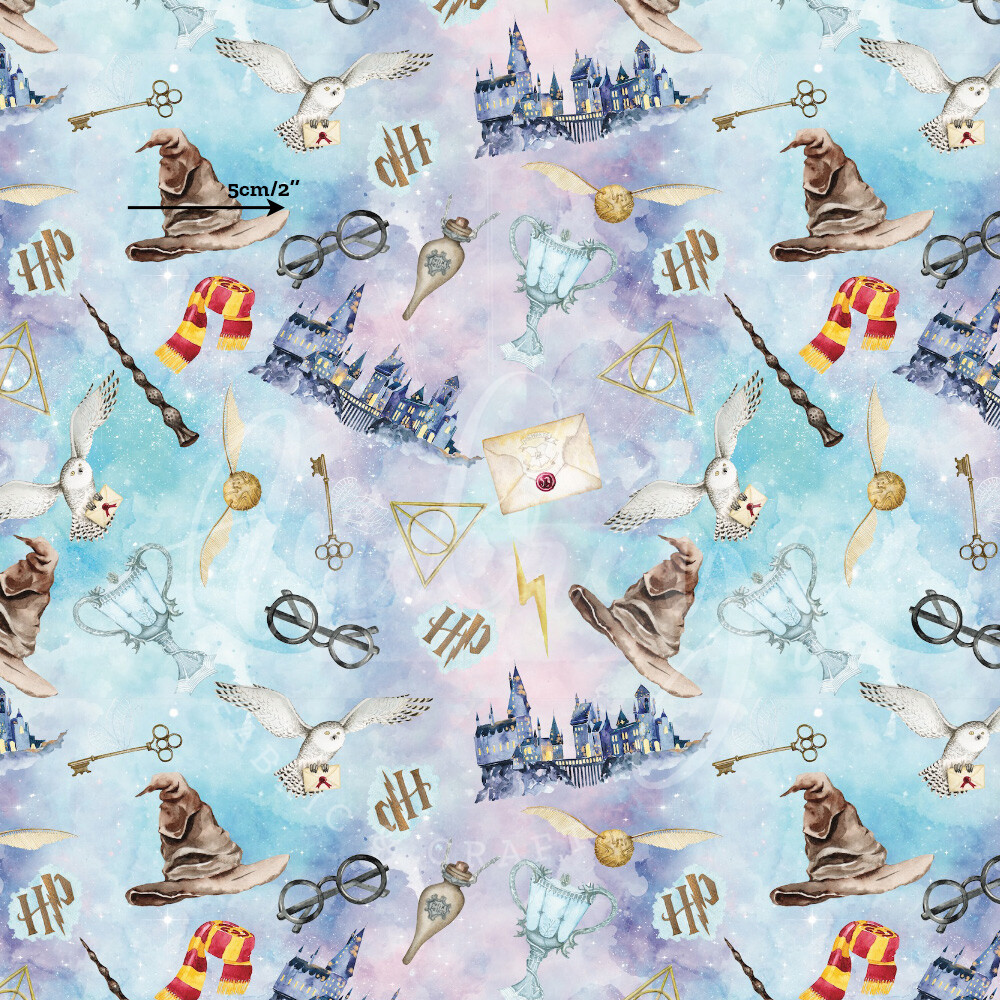 Harry Potter, Magic Toss | Digital-Print Cotton Lycra 240gsm | 150cm wide