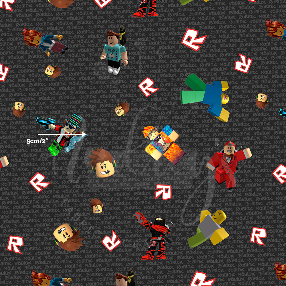 Roblox | Digital-Print Cotton Lycra 240gsm | 150cm wide