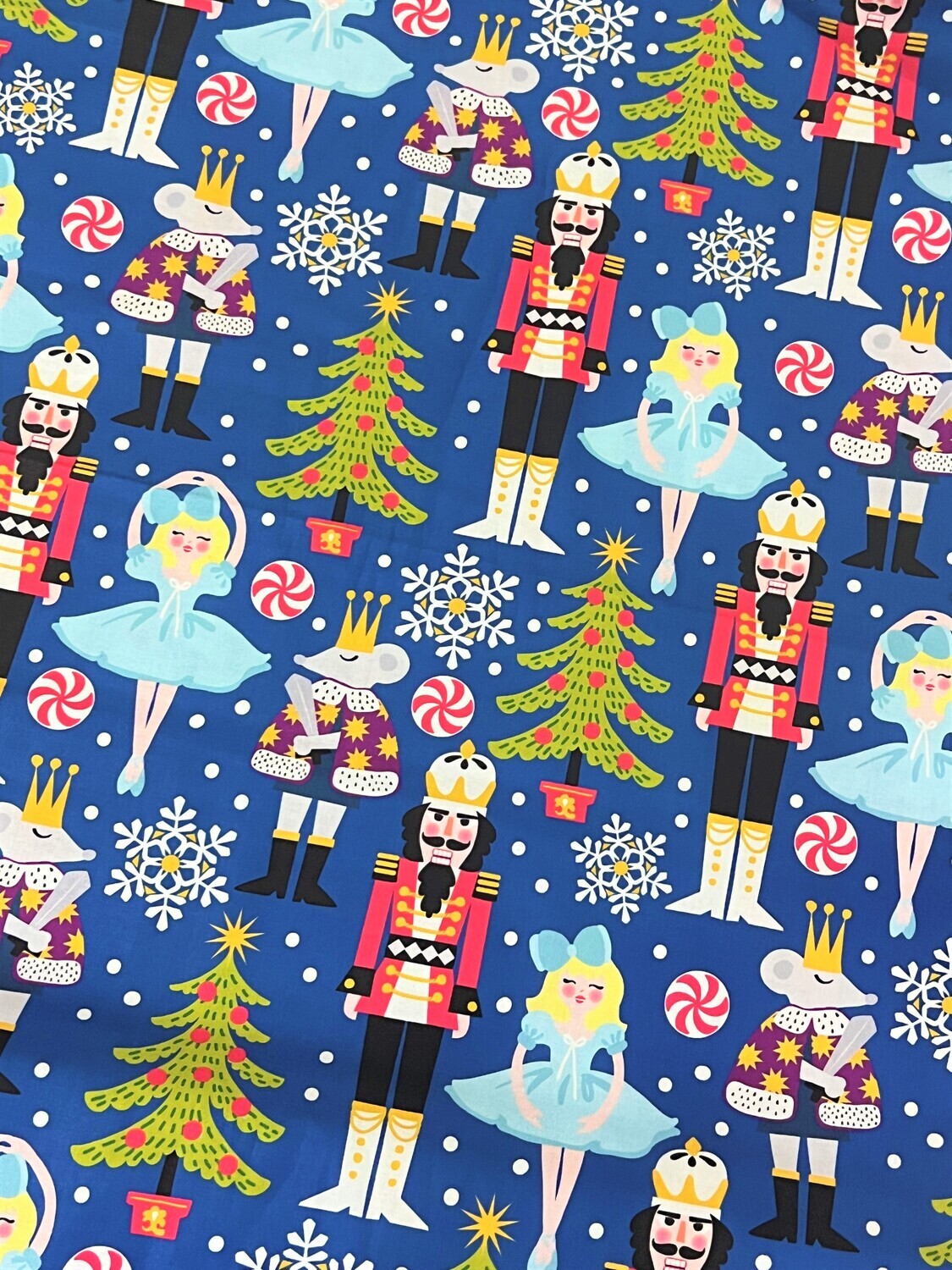 Nutcracker Navy | Quilting Cotton | 112cm Wide - 1.1m Piece