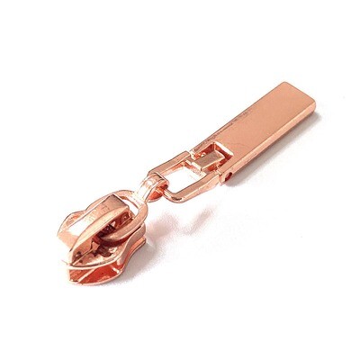 Rose Gold Dangle | Zipper Sliders | Fits #5 Nylon Zippers