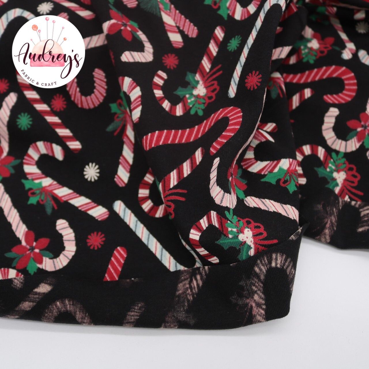 Candy Cane | Cotton Lycra, 220gsm | 170cm Wide - 0.6m Piece