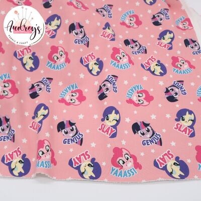 My Little Pony | Licensed Tracksuiting Sweatshirt French Terry Fleece | 180cm Wide