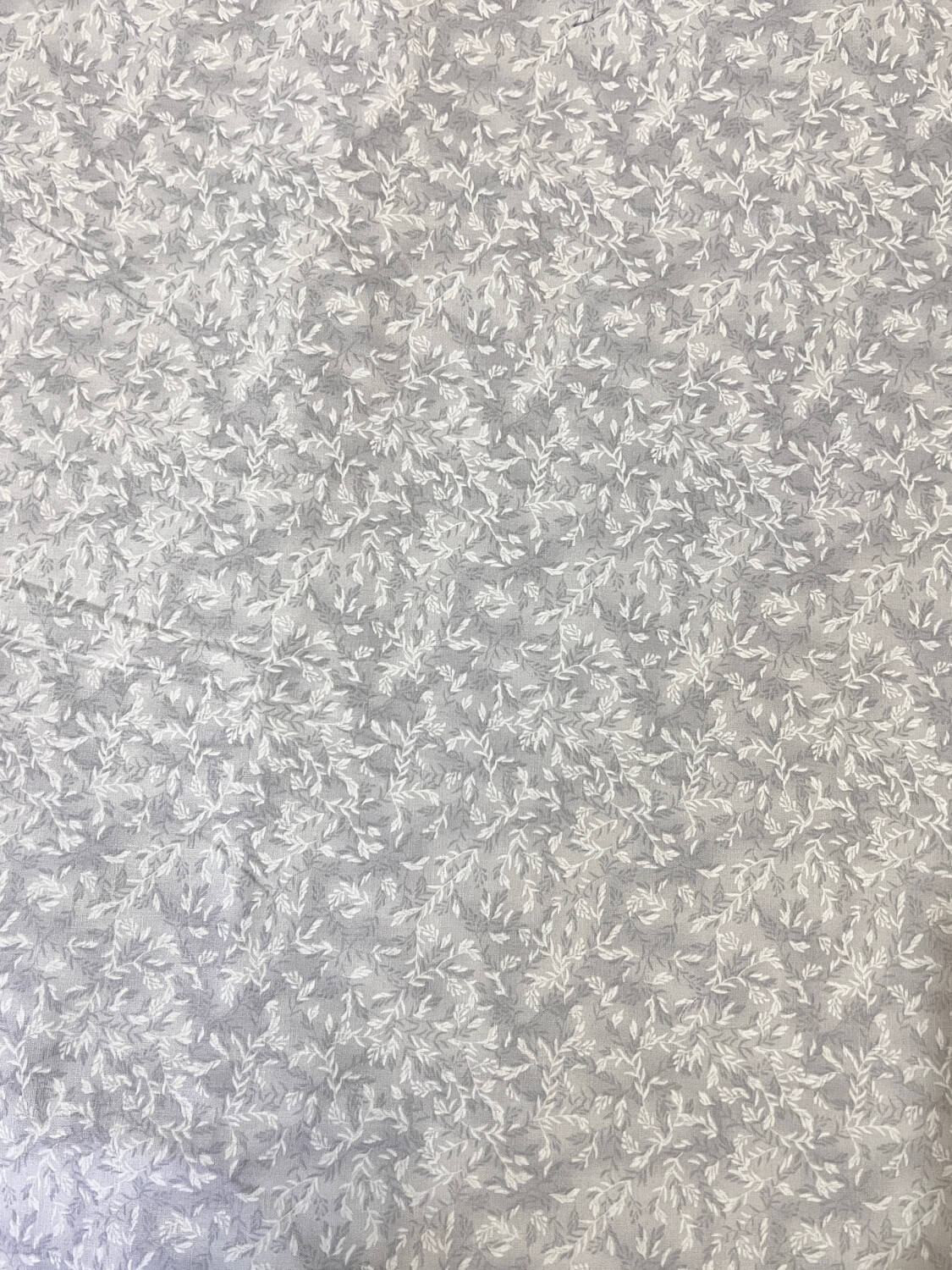 Light Grey, Vines | Extra-Wide Quilt Backing Quilting Cotton | 270cm wide