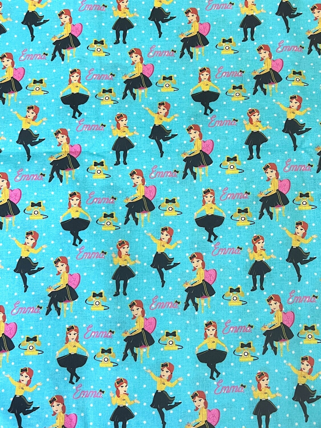 Emma Wiggles Polka | Licensed Quilting Cotton | 112cm wide