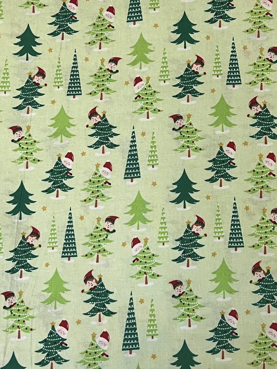 Xmas Elves | Licensed Quilting Cotton | 112cm wide - 1.05m Piece
