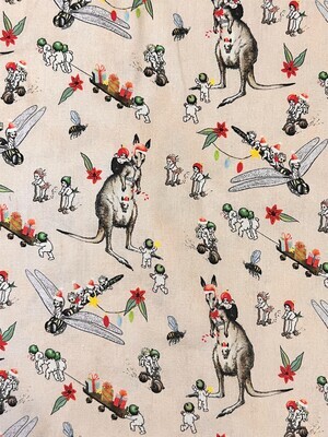 Gumnut Babies Christmas | Lightweight Cotton Canvas | 145cm wide