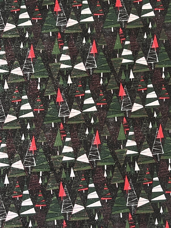 Christmas Sparkling Trees | Quilting Cotton | 112cm Wide