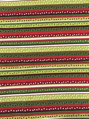 Christmas Stripes | Quilting Cotton | 112cm Wide