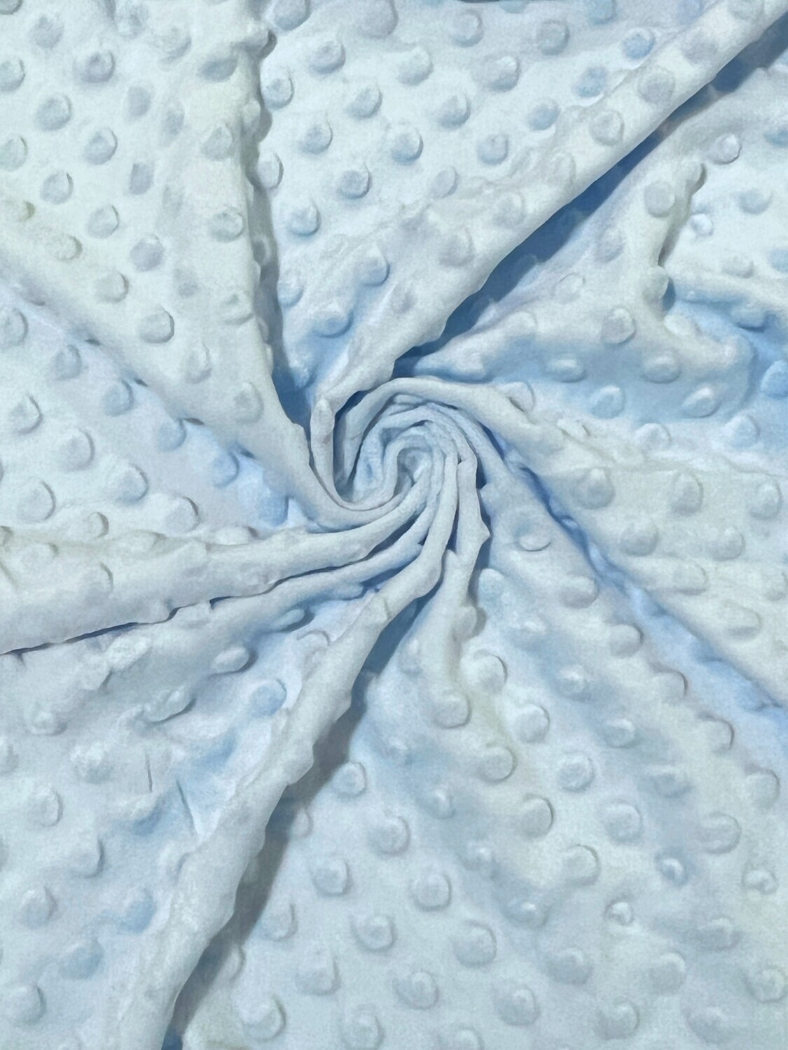 Light Blue | Extra-Wide Premium Minky Dot Fabric | 225cm Wide