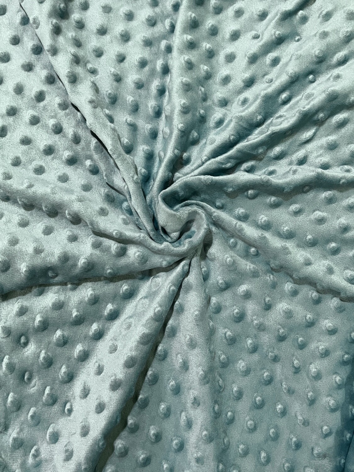 Dark Sage | Extra-Wide Premium Minky Dot Fabric | 225cm Wide
