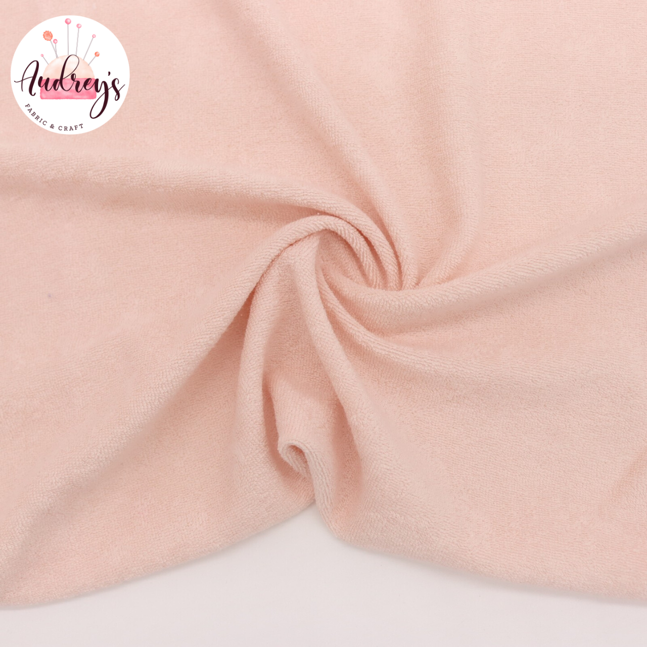 Baby Pink | Lightweight Stretch Terry Towelling | 175cm Wide