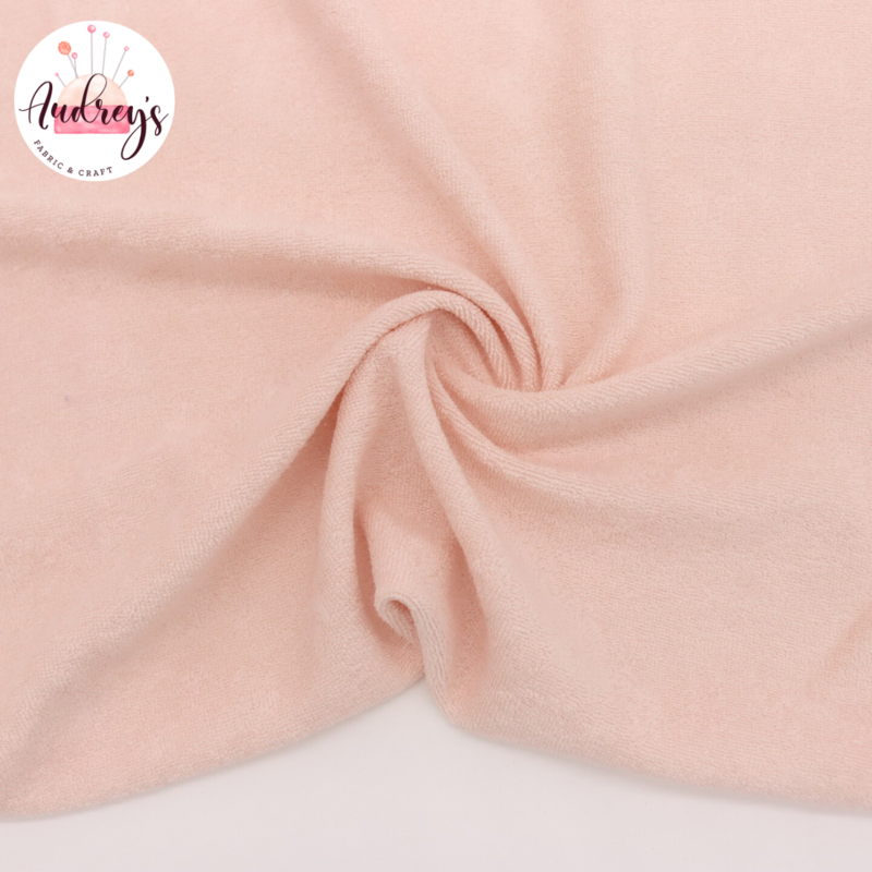 Baby Pink | Lightweight Stretch Terry Towelling | 175cm Wide