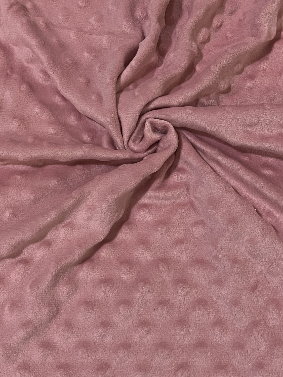 Dusty Rose | Extra-Wide Premium Minky Dot Fabric | 225cm Wide