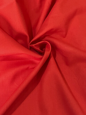 Flame Orangey-Red | Quilting Cotton Solids (Homespun) | 112cm Wide