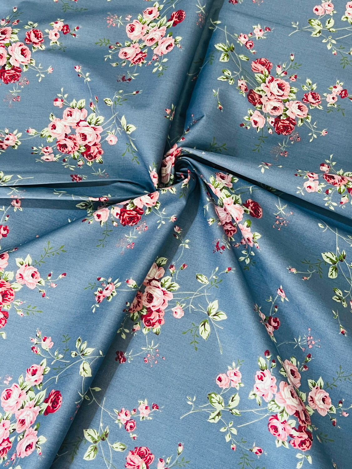 Rosalie Navy | Twill-weave Cotton Woven | 160cm Wide - 0.4m Piece