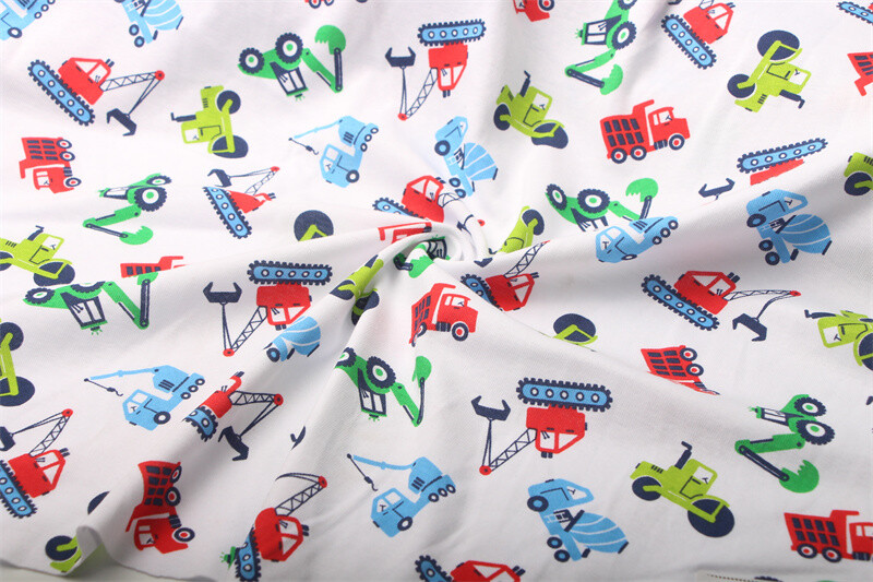 Nursery Construction | Cotton Interlock Jersey, 220gsm | 165cm Wide