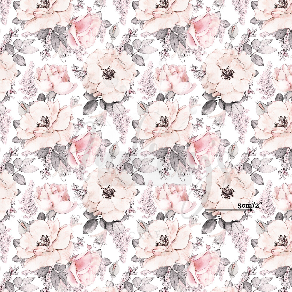 Madelyn, White | Digital Print Cotton Woven | 145cm wide