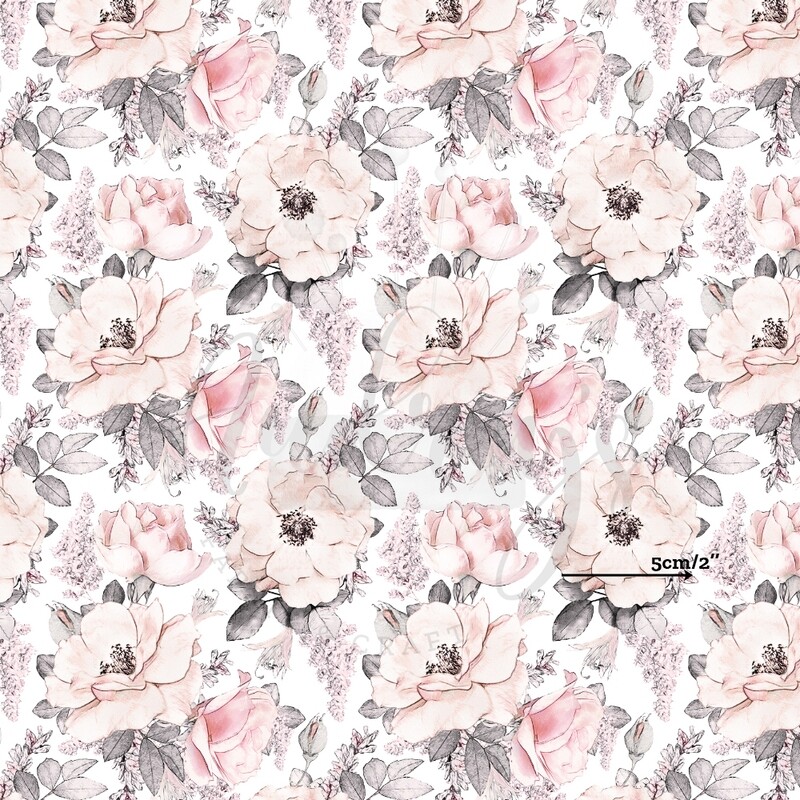 Madelyn, White | Digital Print Cotton Woven | 145cm wide