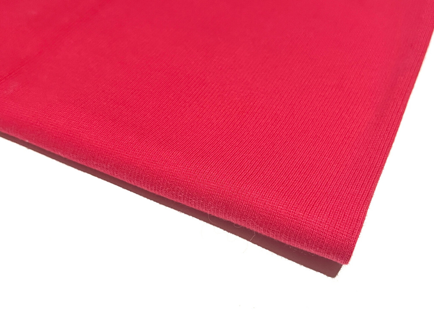 2x2 Ribbing | Watermelon Red | 115cm Wide