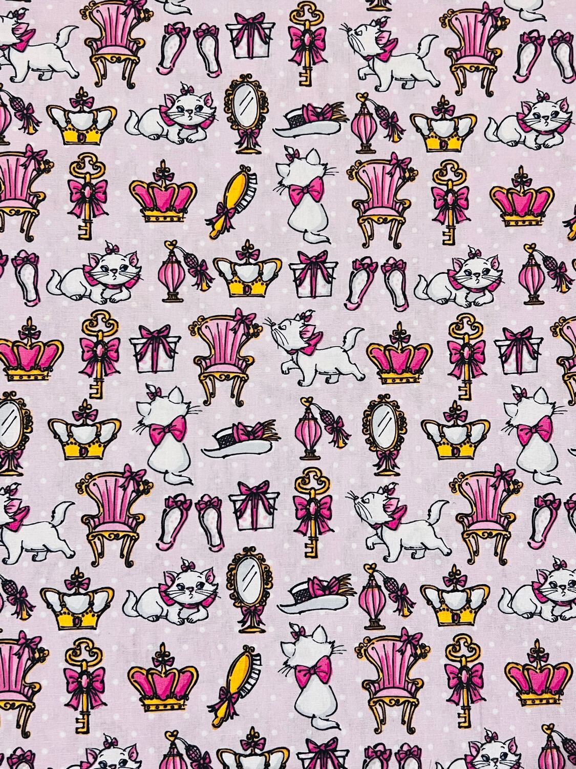 Marie, Pink Polka | Licensed Quilting Cotton | 112cm wide