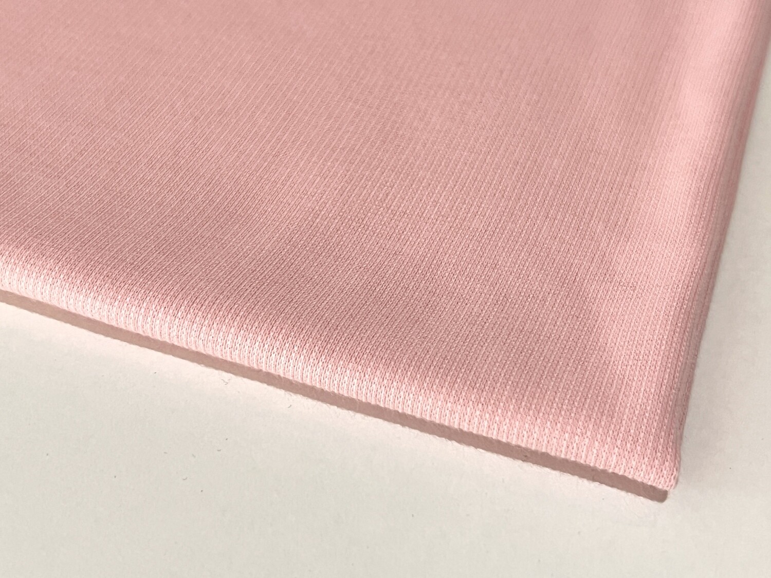 Light Pink | Lightweight 2x2 Ribbing | 114cm Wide