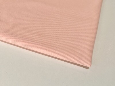 Light Coral Pink | 2x2 Ribbing | 110cm Wide