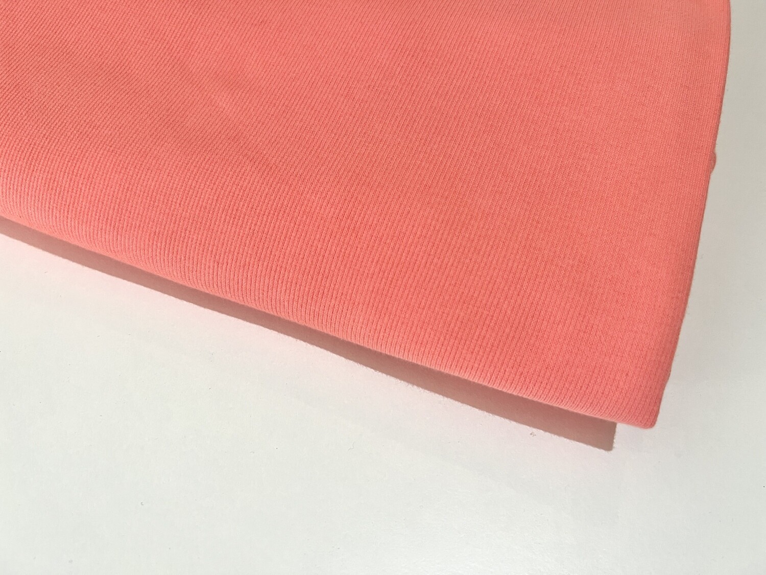 Salmon Pink | 2x2 Ribbing | 115cm Wide
