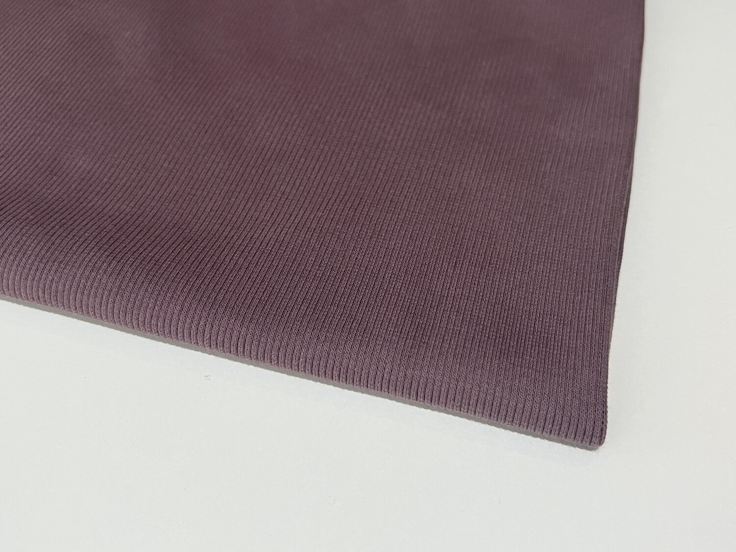 Dark Mauve | Heavyweight 2x2 Ribbing | 108cm Wide