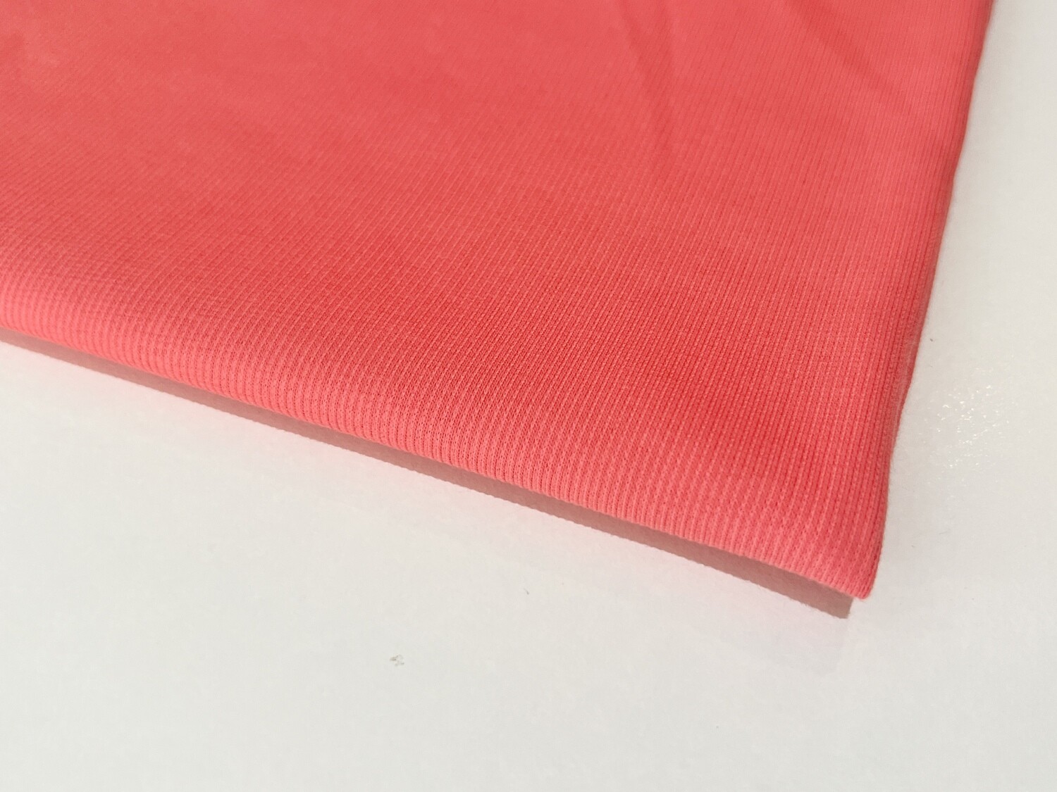 Dark Coral | Lightweight 2x2 Ribbing | 112cm Wide