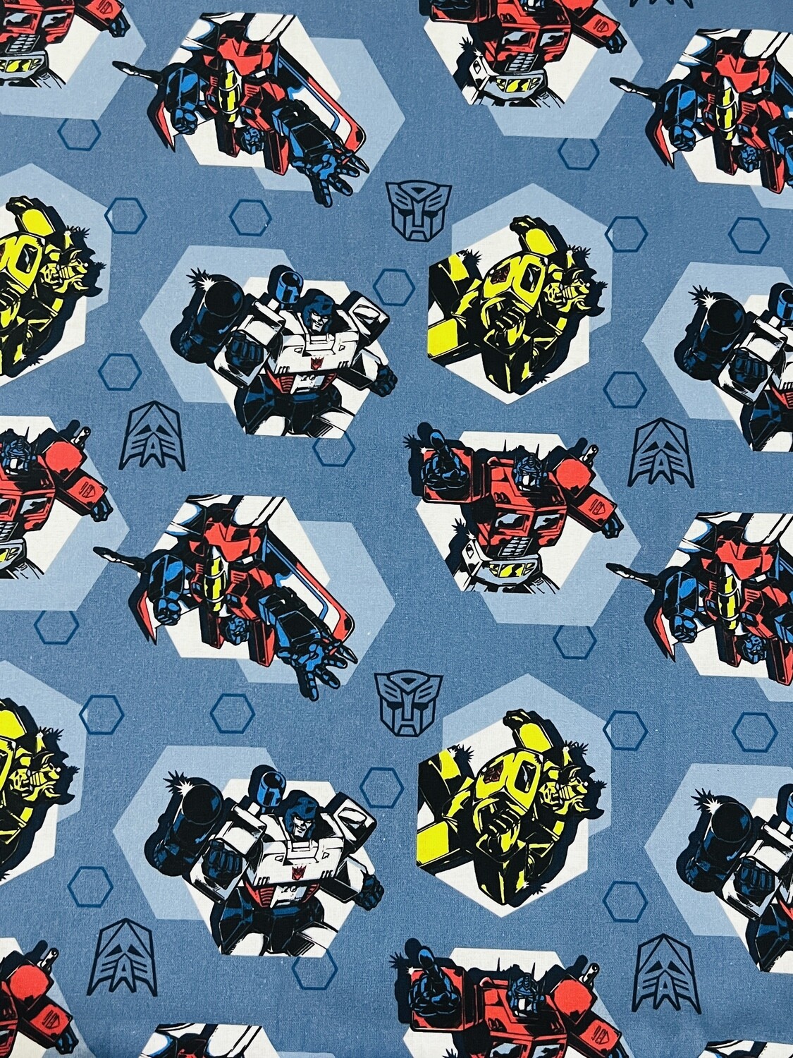Transformers | Licensed Quilting Cotton | 112cm Wide - 0.75m Piece