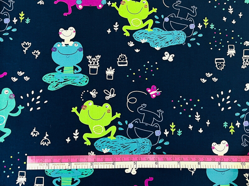 Happy Frogs | Cotton Poplin | 145cm wide