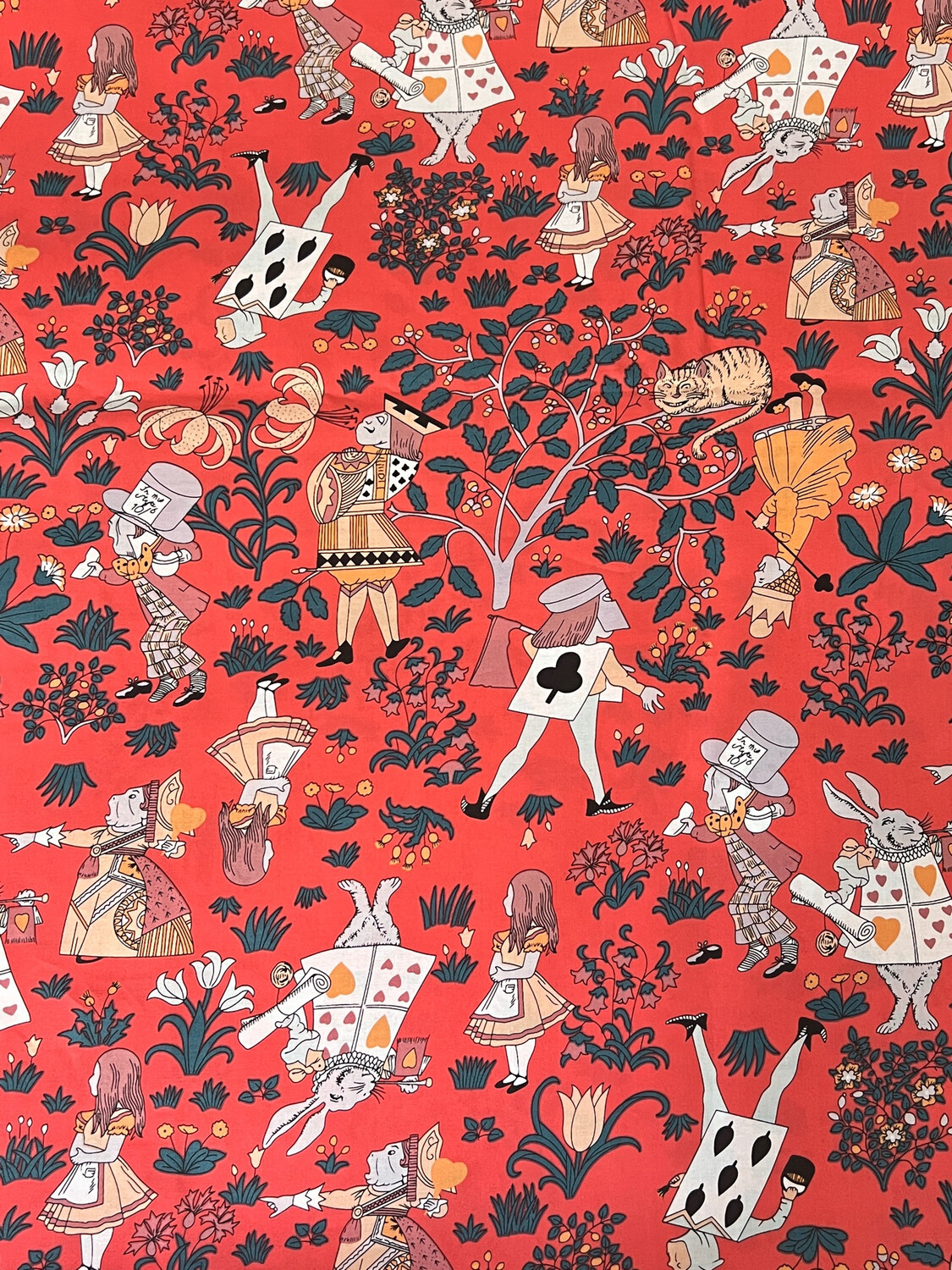 Wonderland Characters | Licensed Cotton Poplin | 140cm wide - 0.95m Piece