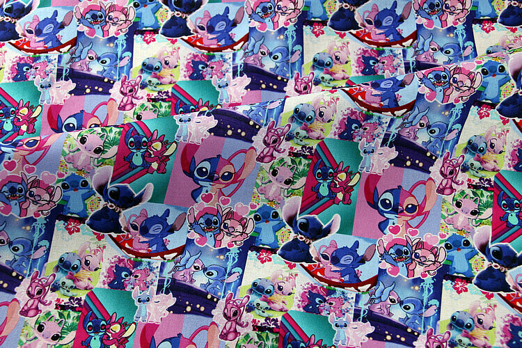 Stitch, Scenes | Custom Quilting Cotton | 145cm wide - 0.5m Piece
