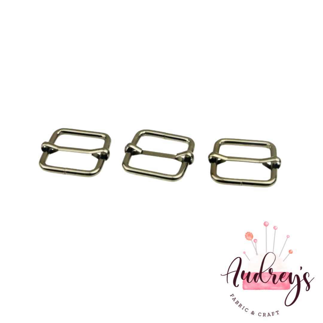 Gun Metal | Square 25mm (1'')  Tri-Slider