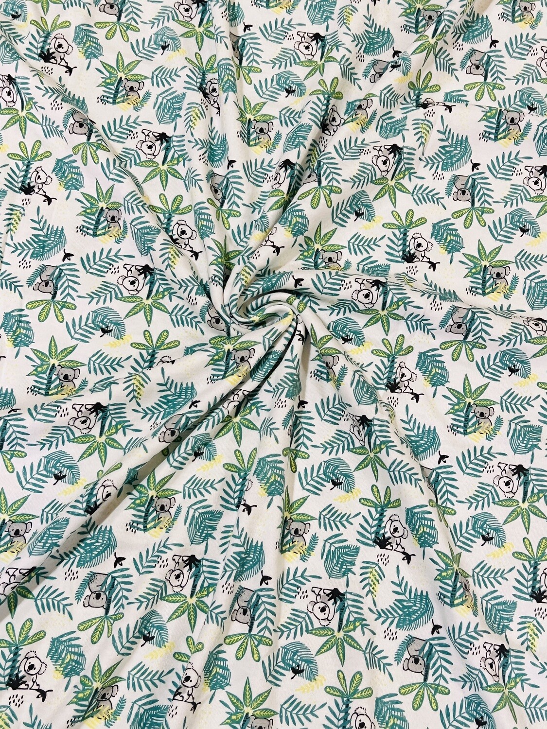 Koala Palms | Cotton Lycra, 180gsm | 180cm Wide
