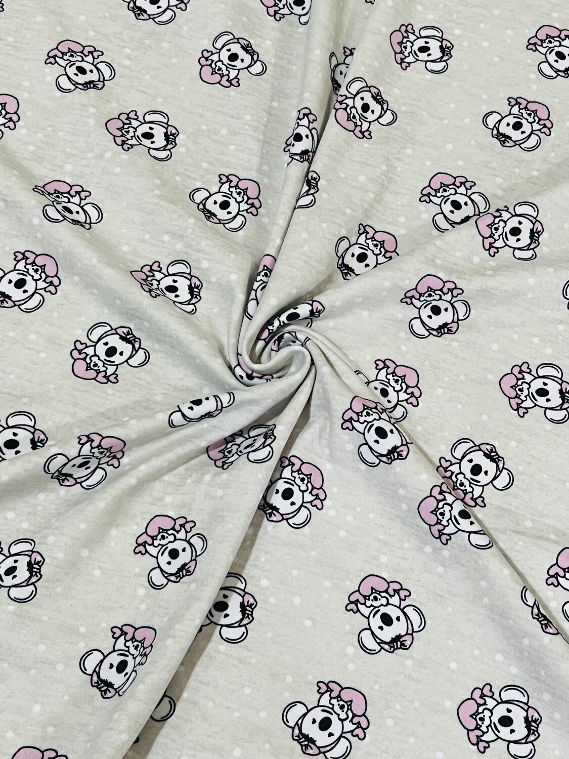 Cute Koala | Single Brushed Poly Jersey, 150gsm | 165cm Wide