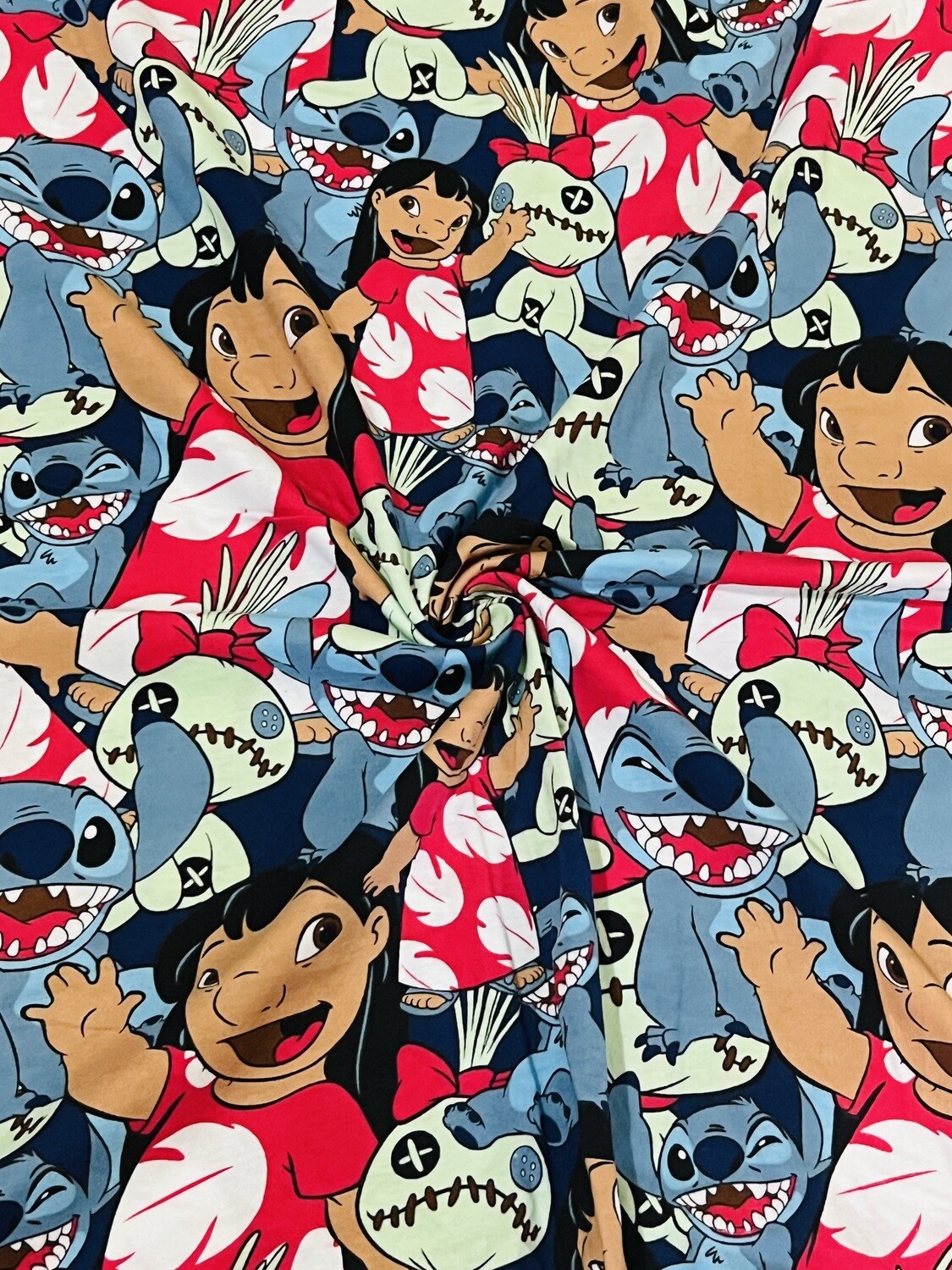 Lilo &amp; Stitch, Stacked | Licensed Cotton Jersey, 160gsm | 165cm Wide