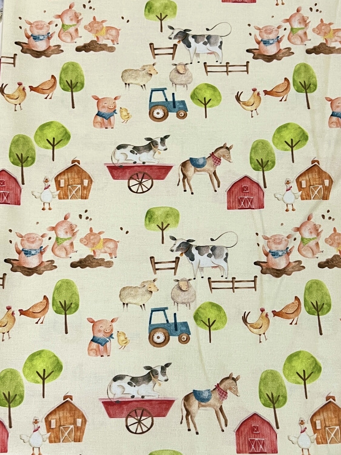 Cute Farmyard | Quilting Cotton | 112cm wide - 1m Piece