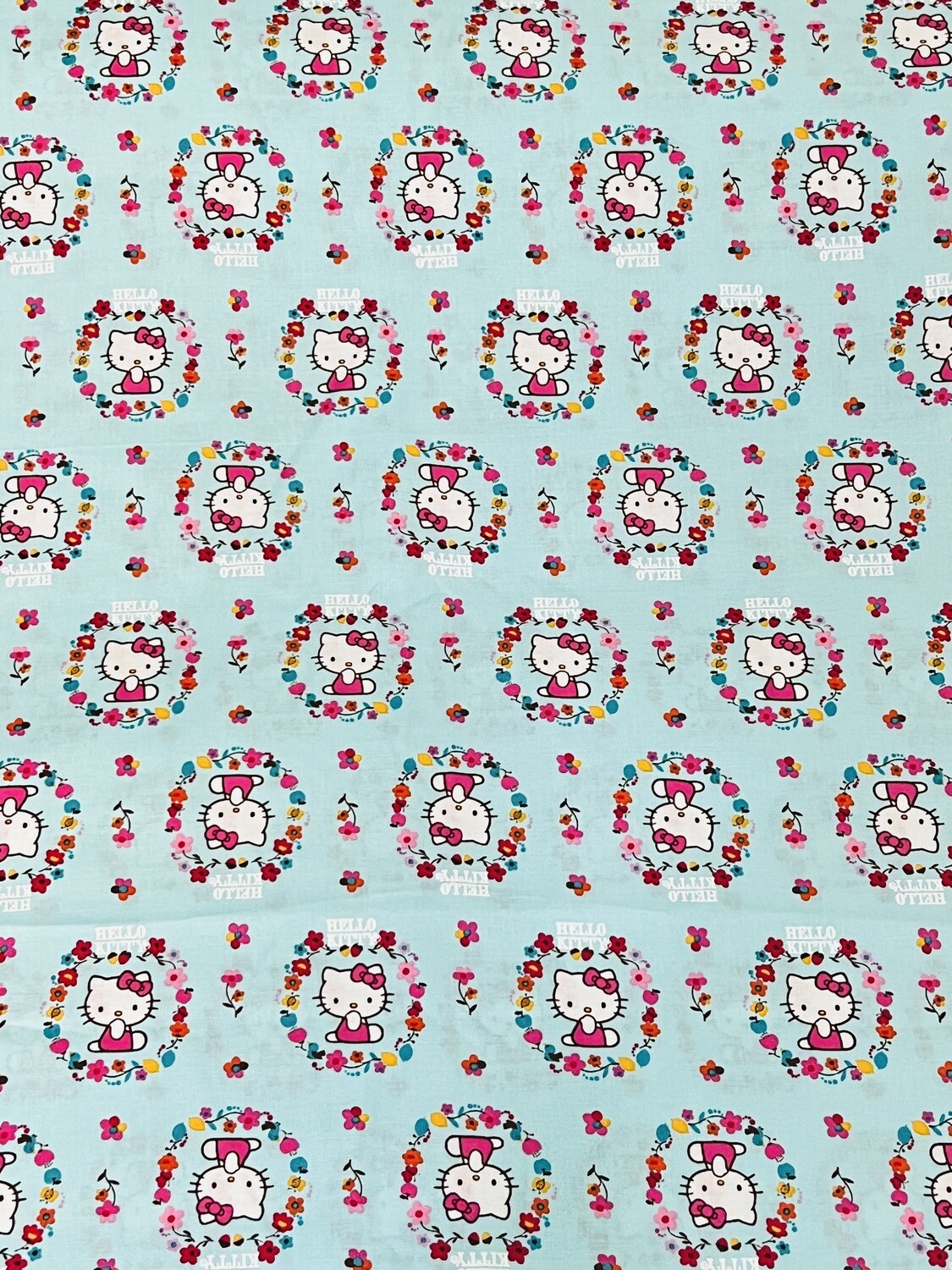 Hello Kitty Fall Flower Fancy | Licensed Quilting Cotton | 112cm wide