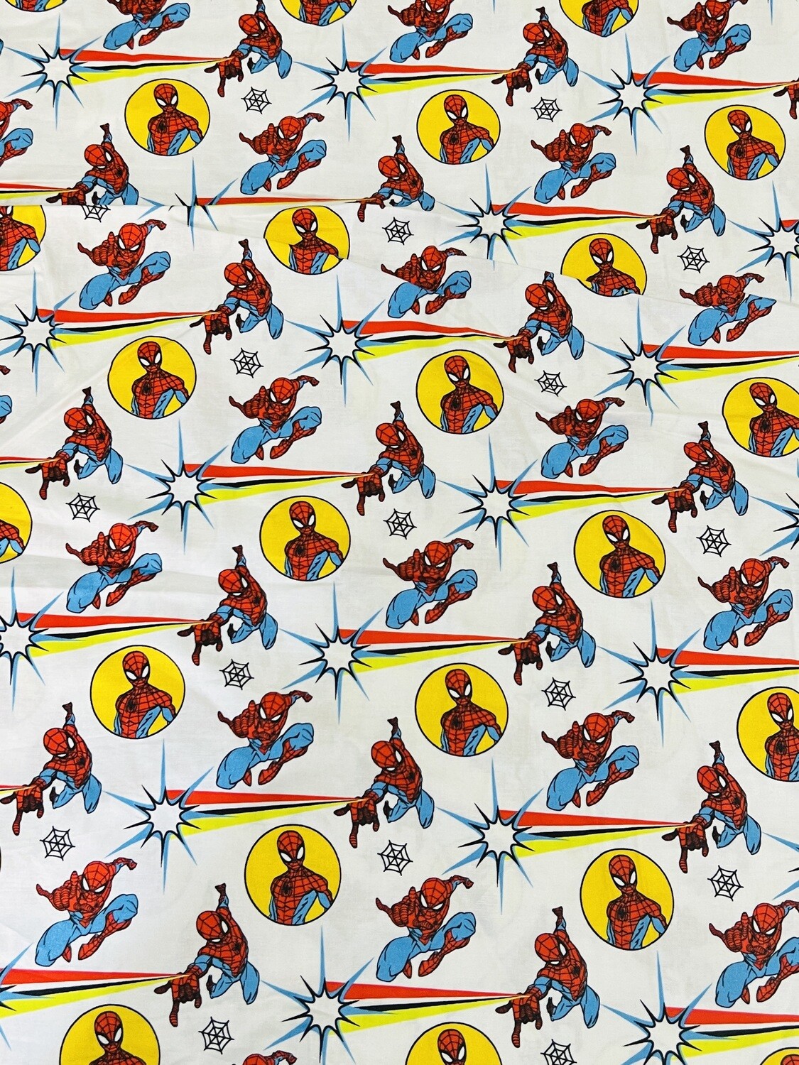 Spider-Man, White | Licensed Quilting Cotton | 112cm