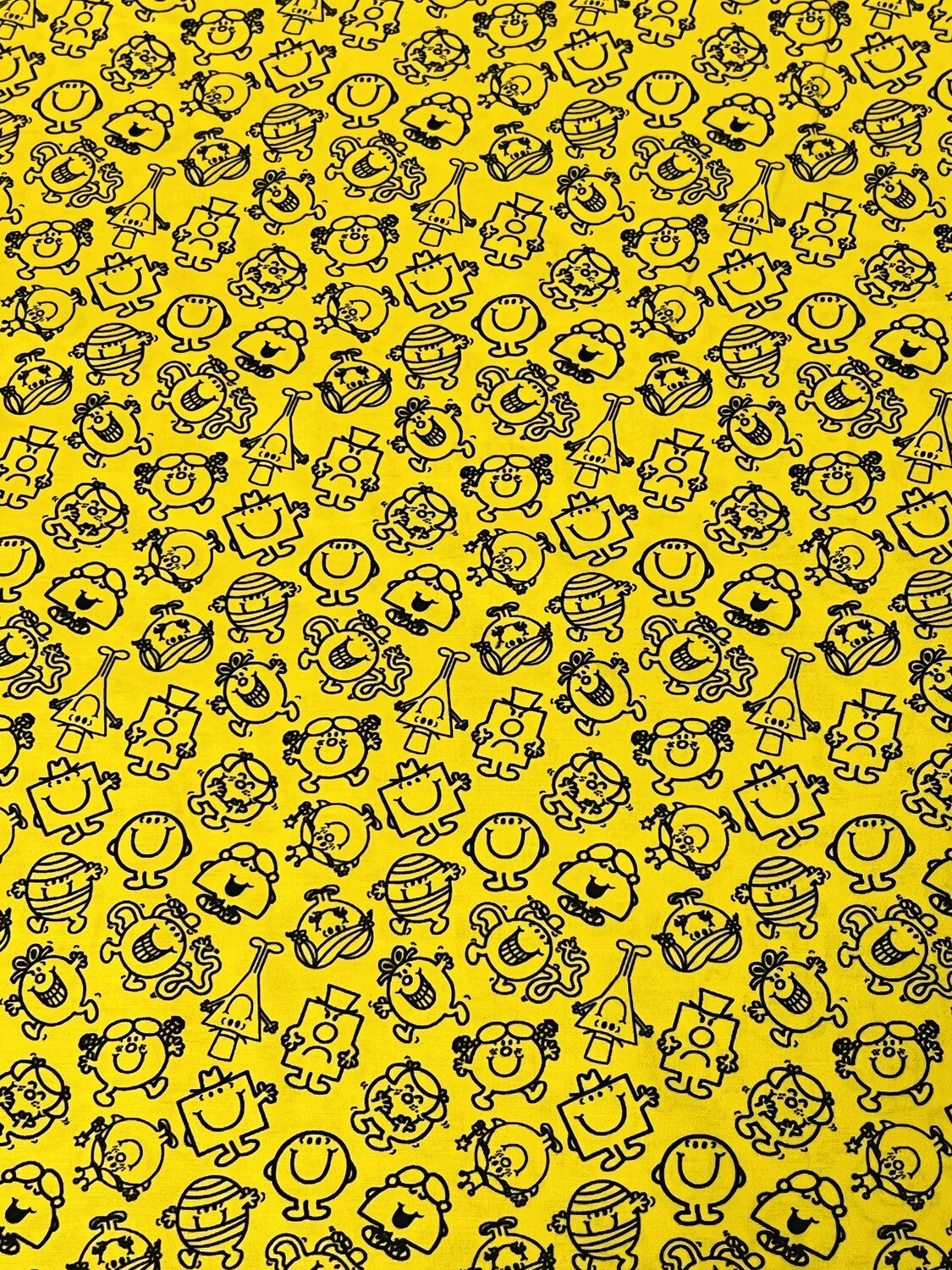 Mr Men &amp; Little Miss, Toss | Licensed Quilting Cotton | 112cm wide