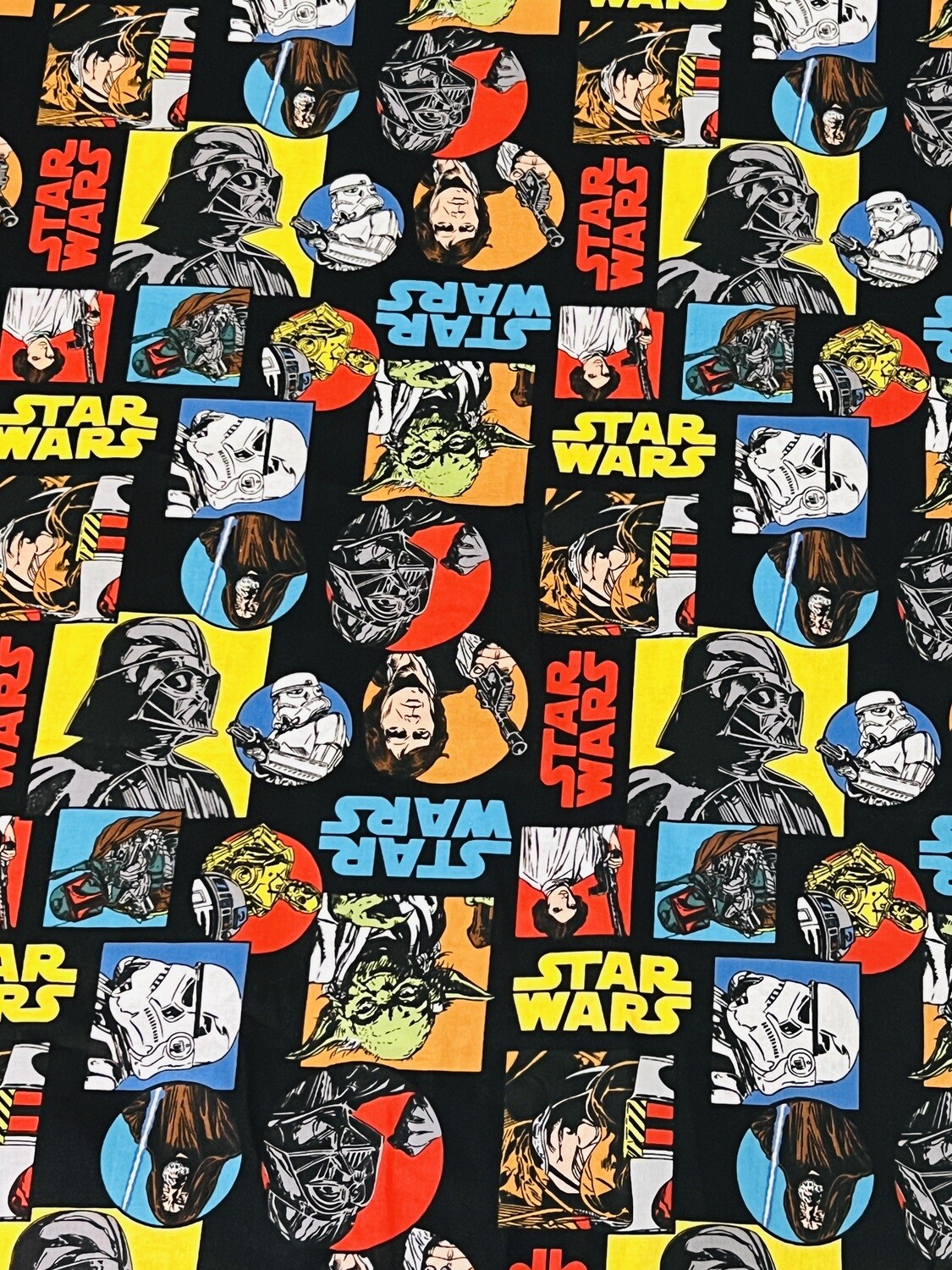 Star Wars, Black Patch | Licensed Quilting Cotton | 112cm wide - 0.75m Piece