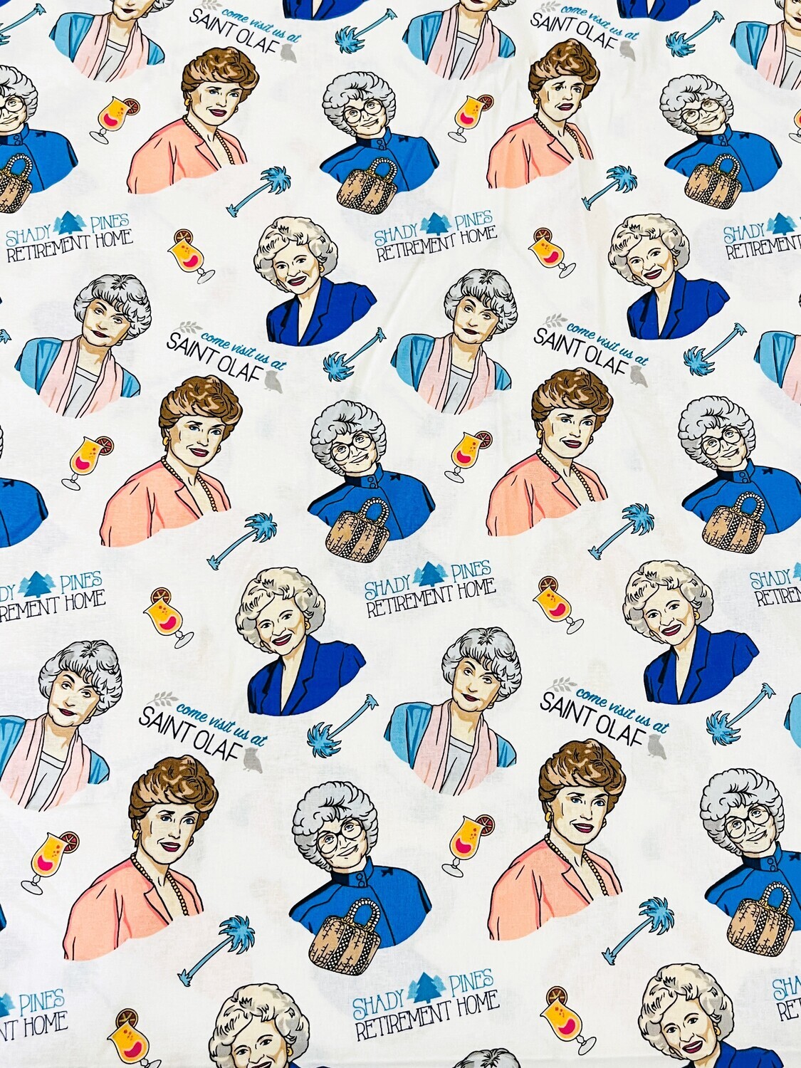 Golden Girls, Shady Pines | Licensed Quilting Cotton | 112cm wide - 0.45m Piece