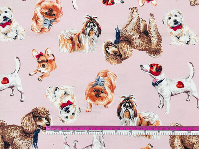 Pup Galore | Cotton Flannelette | 112cm wide