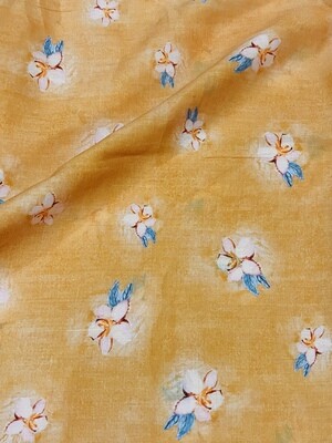 Tangerine Secret | Lightweight Linen Cotton Blend | 145cm wide